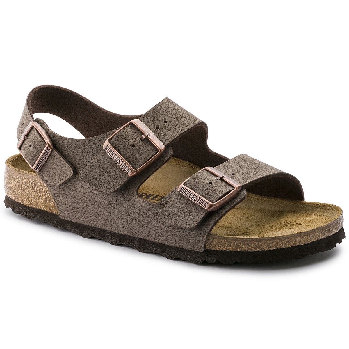 Birkenstock Milano Birko-Flor Sandals — Black — Birkenstock Milano Birko-Flor