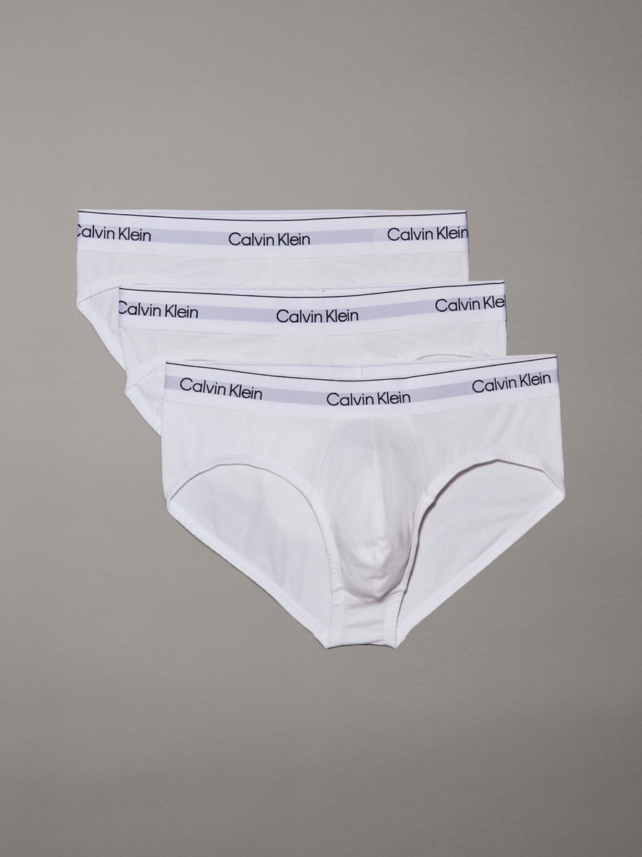 Calvin Klein Cotton Stretch Brief — White (3-pack)