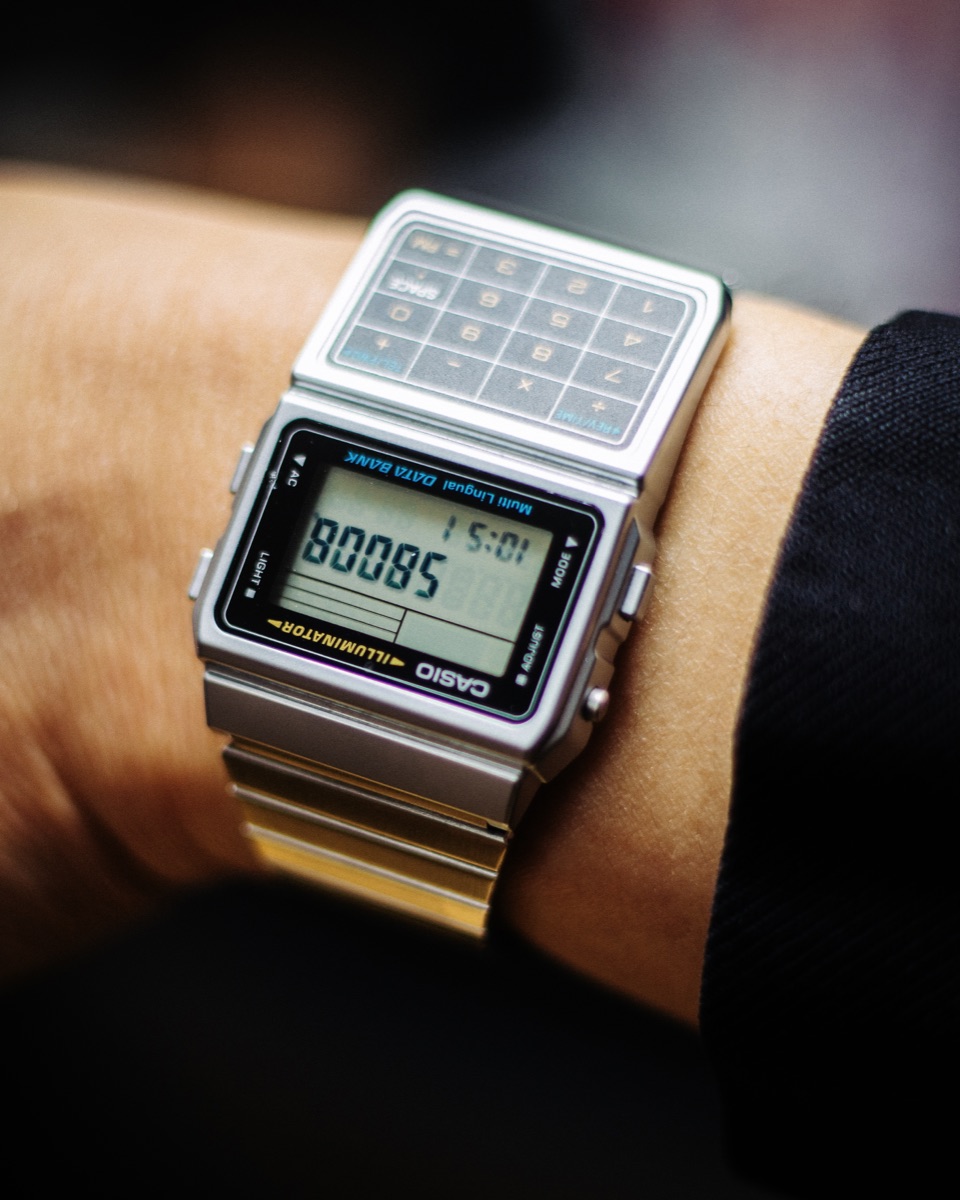 Casio Calculator Watch — Vintage — Casio Calculator Watch Stainless Steel