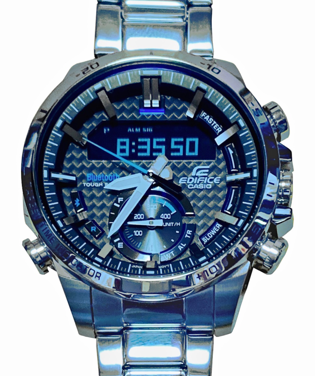 Casio Edifice ECB-800 — White Dial — Casio Edifice ECB Stainless Steel