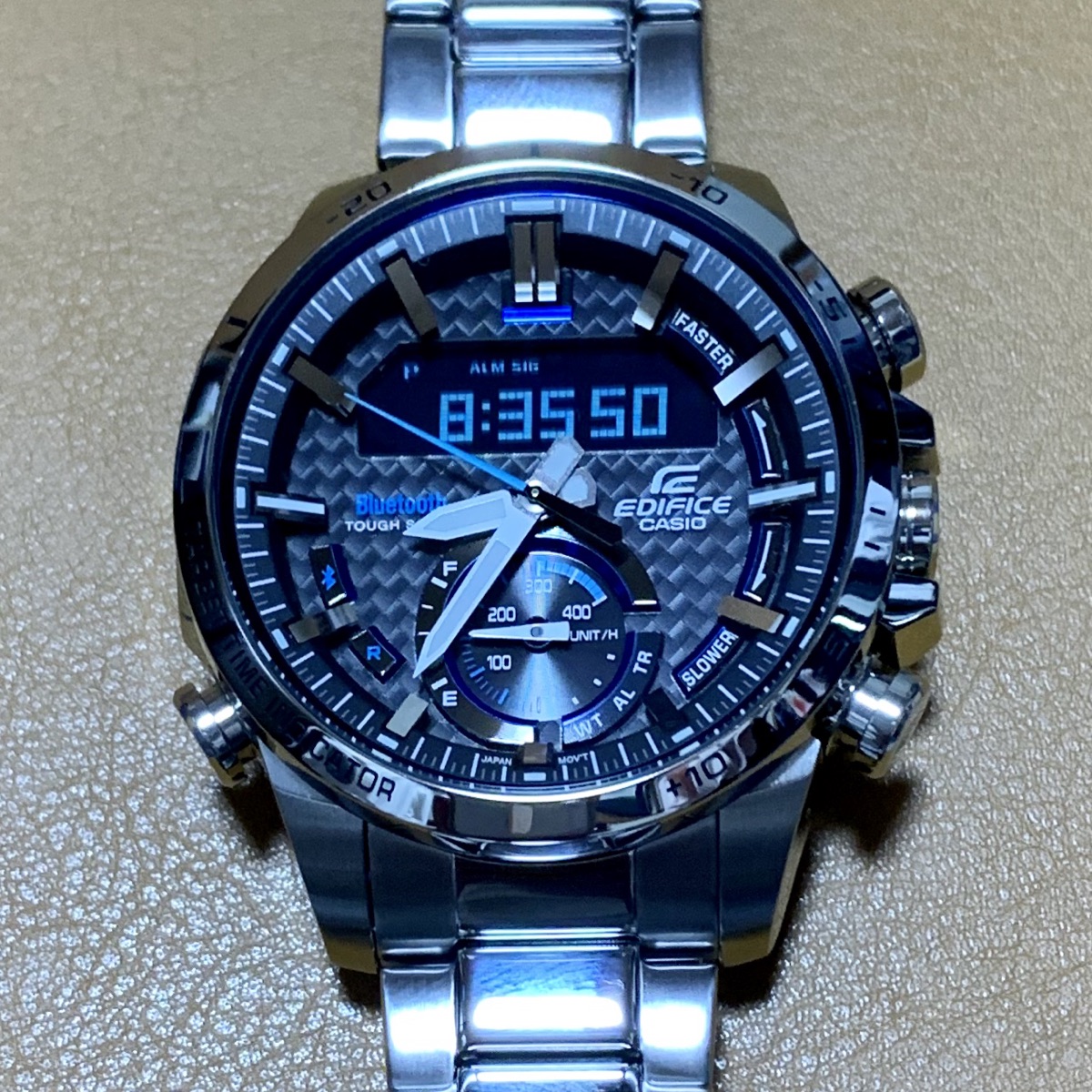 Casio Edifice ECB-800D-1A — Chronograph — Casio Edifice ECB Stainless Steel