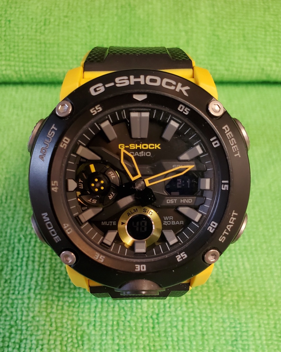 Casio G-Shock GA-2000 — Carbon Core Guard — Casio GA-2000 Carbon Fiber
