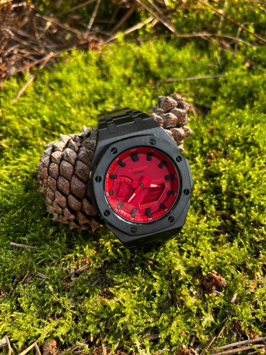 Casio G-Shock GA-2100 — CasiOak Steel Mod — Casio GA-2100 Stainless Steel