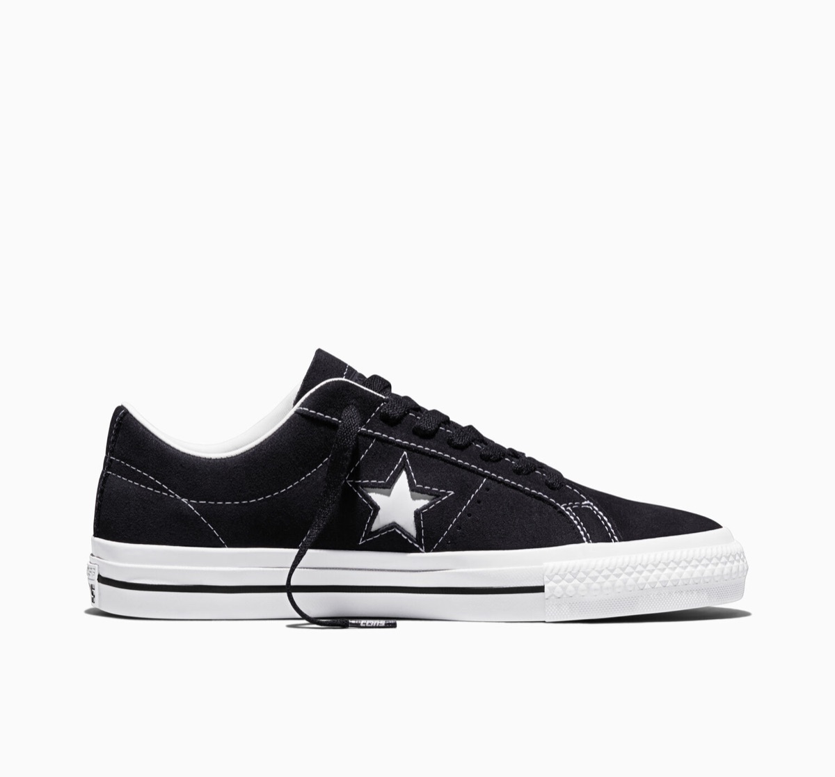 Converse CONS One Star Pro Suede — Black — Converse One Star Suede