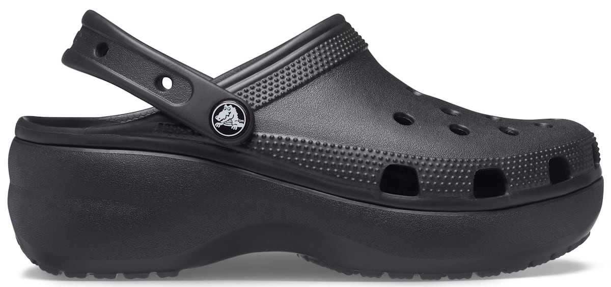 Crocs Classic Platform Clog — Black — Crocs Classic Clog Croslite