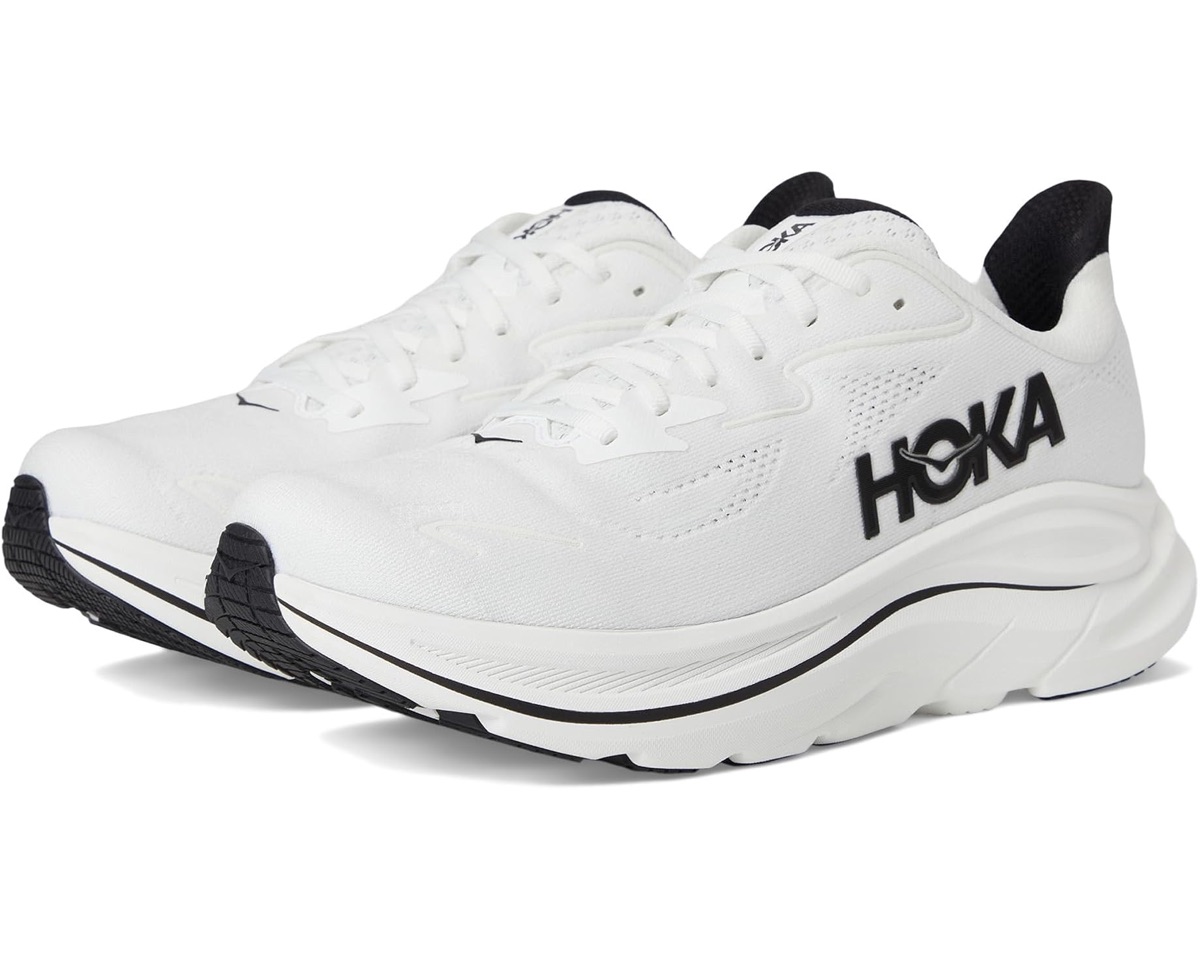 Hoka Clifton 10 — White/Black