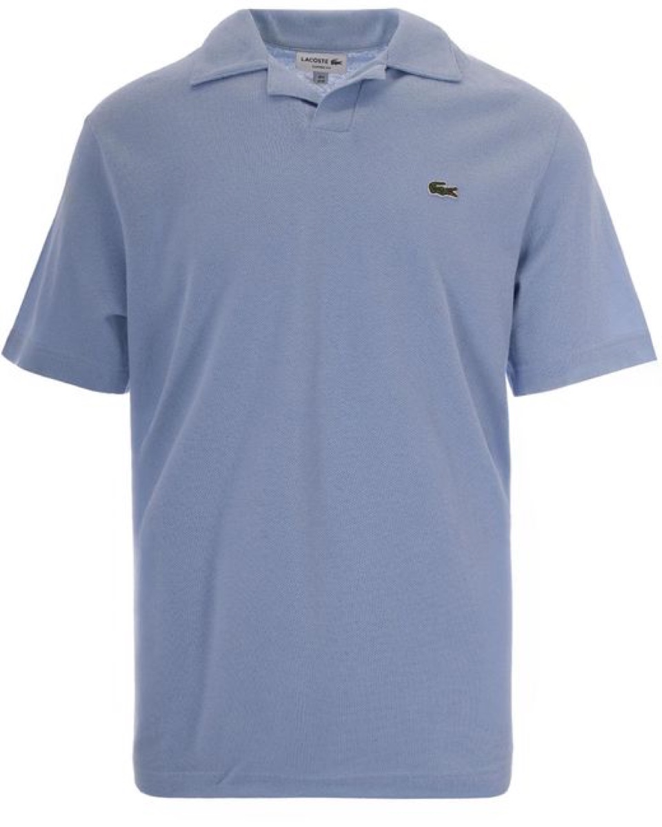 Lacoste Classic Chambray Polo — Blue — Lacoste L.12.12 Polo Cotton