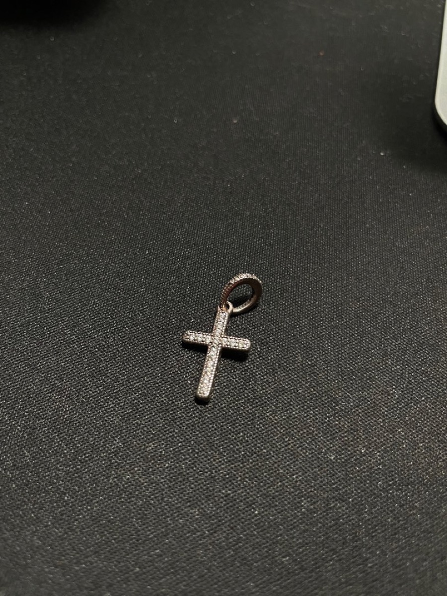 Pandora Sparkling Cross Pendant — Pandora Pendant Sterling Silver with Cubic Zirconia