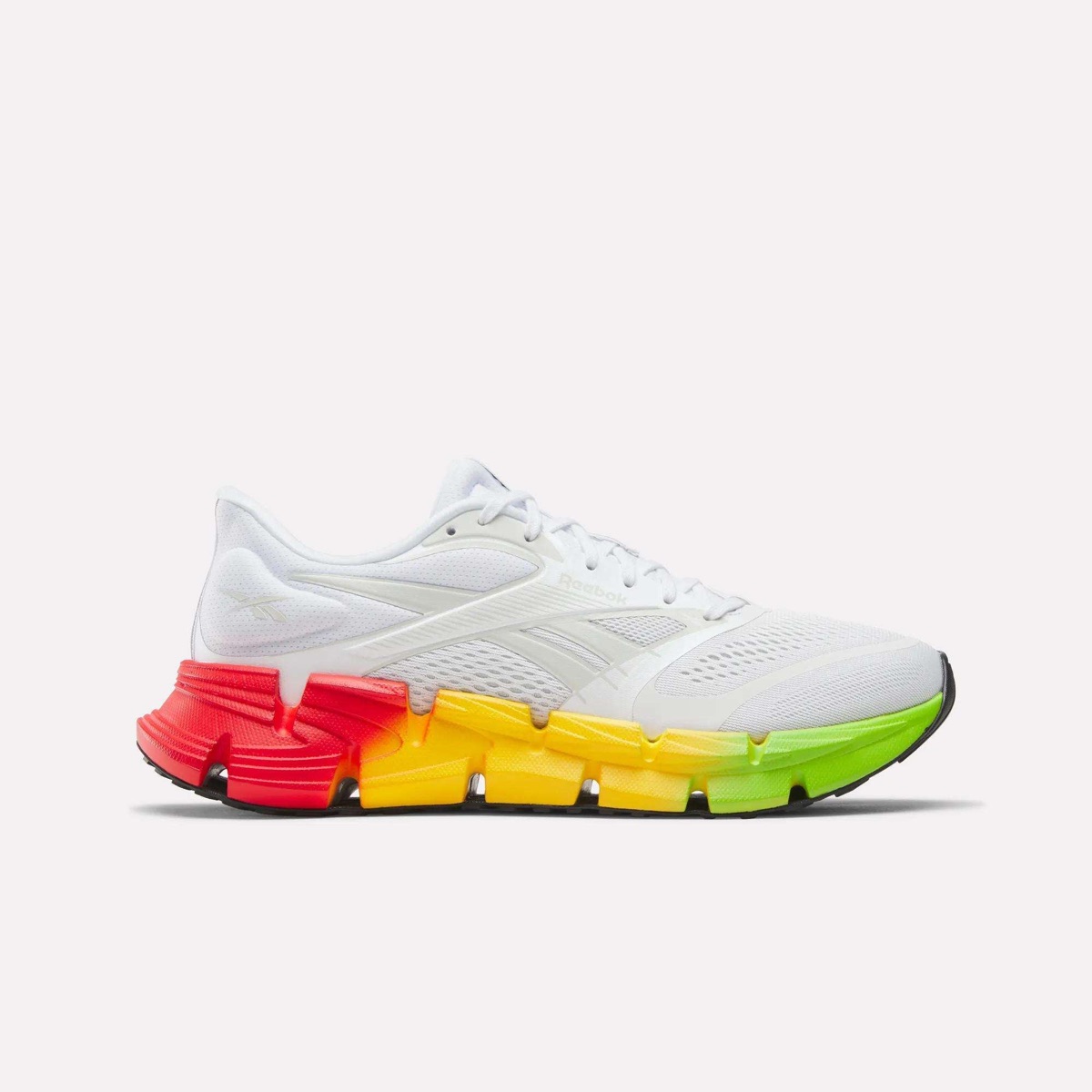 Reebok FloatZig 2 SoleMates — Men's White/Red — Reebok FloatZig Mesh