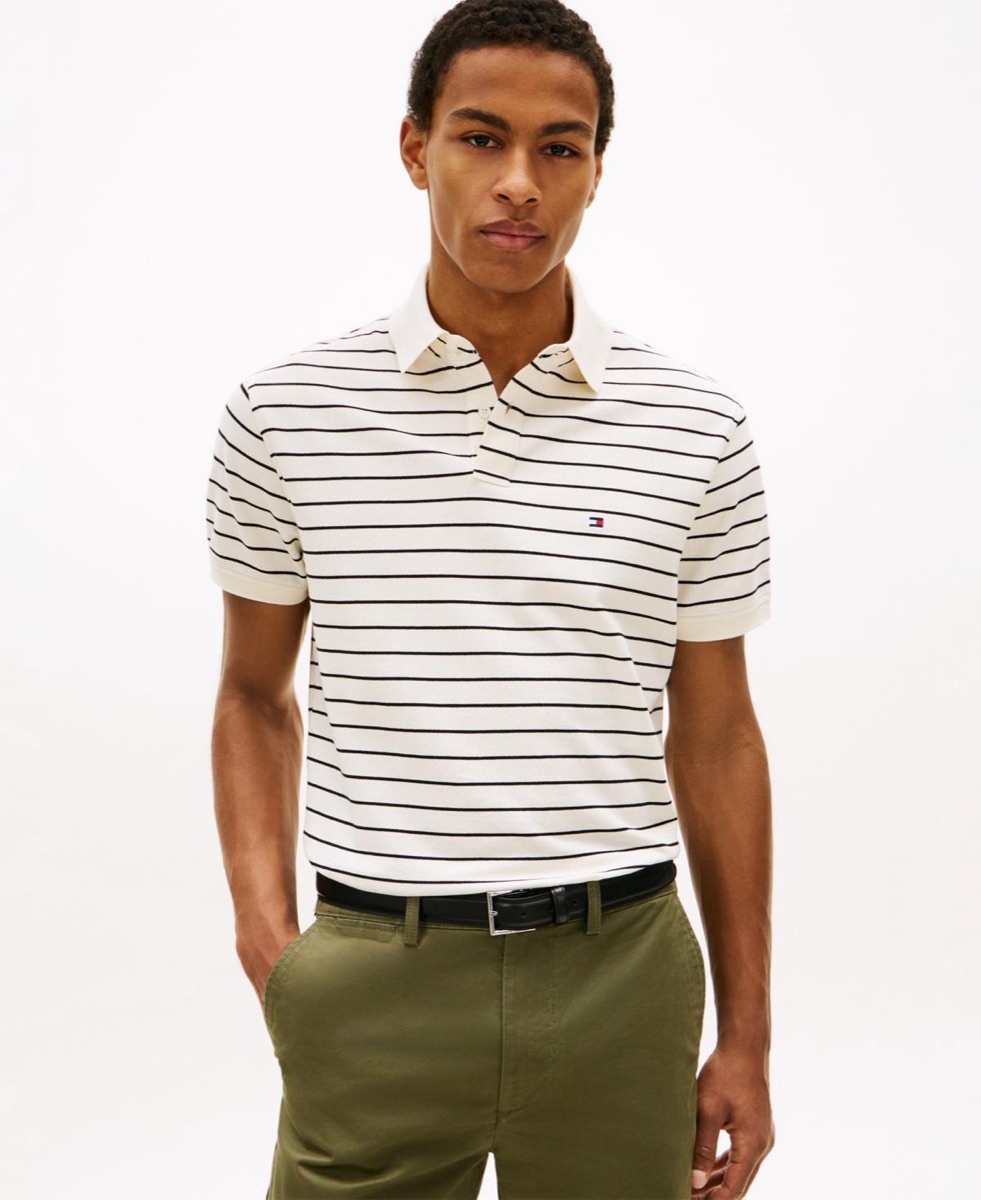 Tommy Hilfiger Cotton Classic Fit 1985 Polo - Ivory