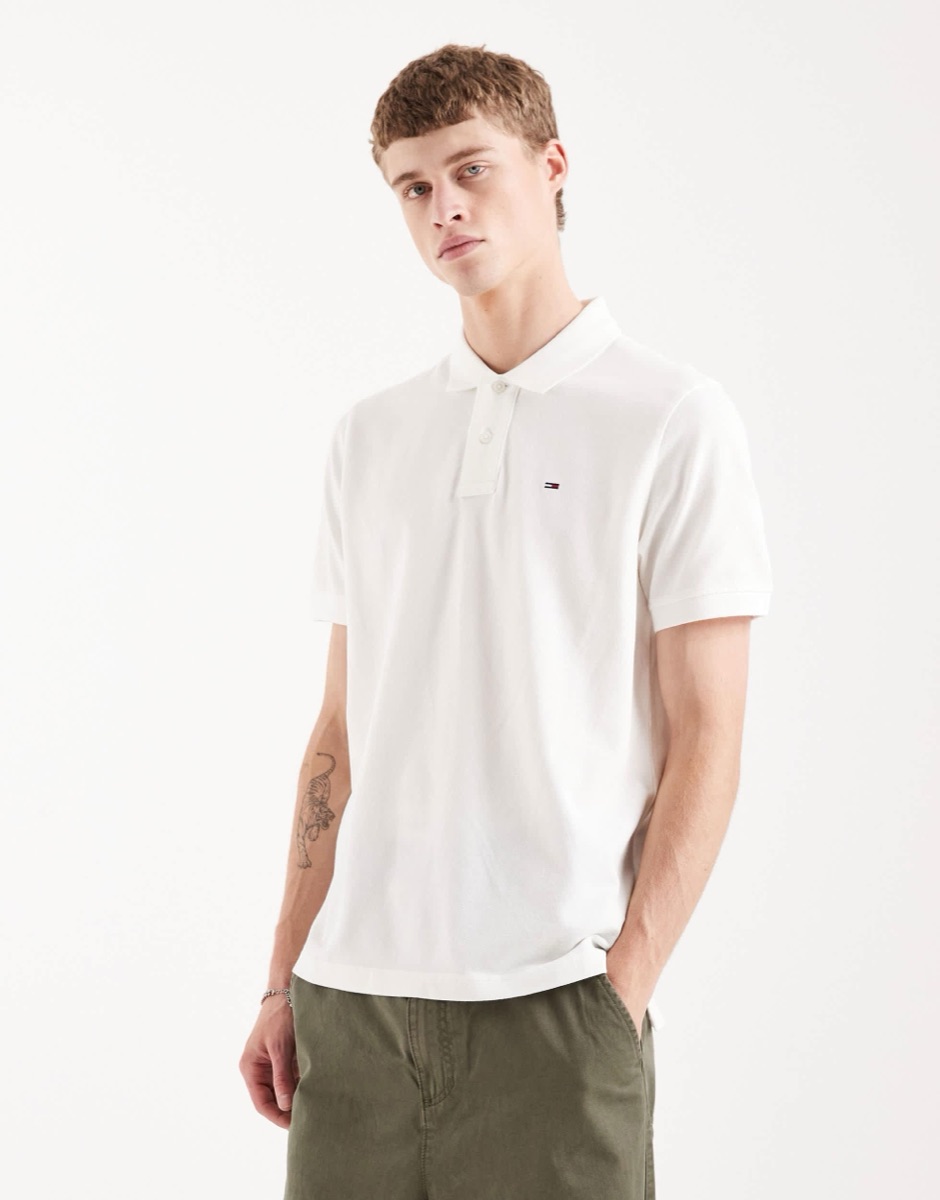 Tommy Hilfiger Essential Polo - Ecru