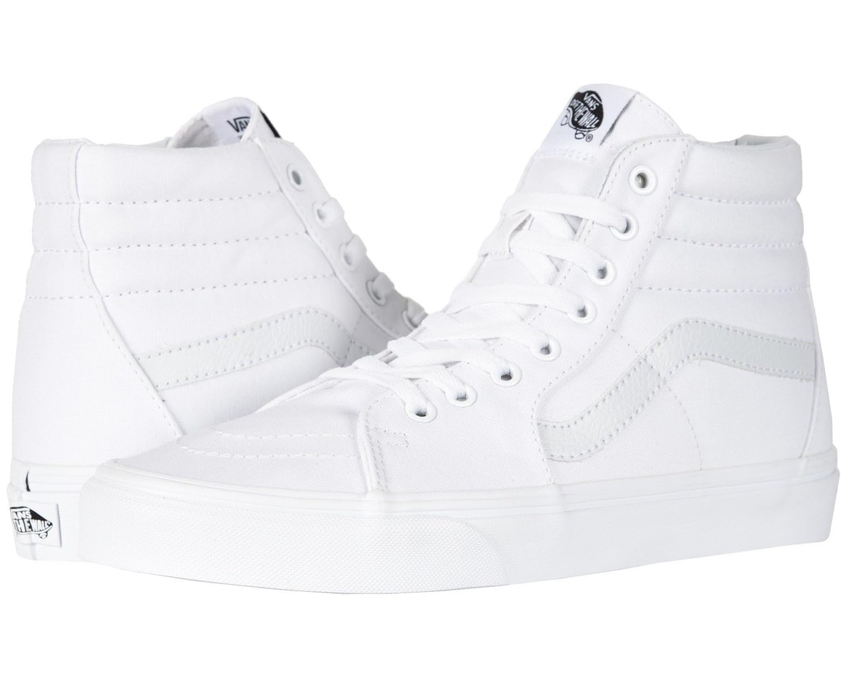 Vans Sk8-Hi — True White — Vans Sk8-Hi Canvas