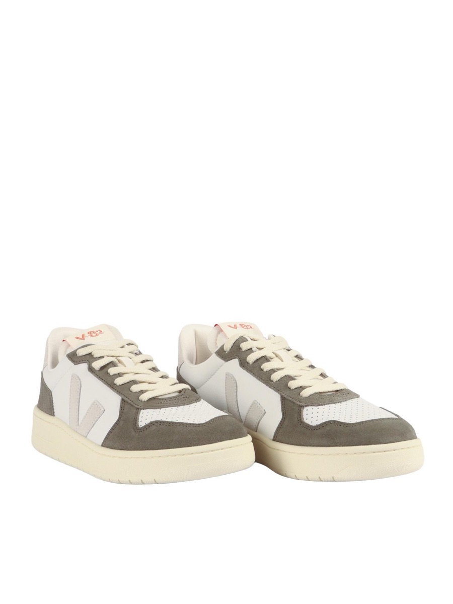 Veja V-82 — Leather Natural / Kaki
